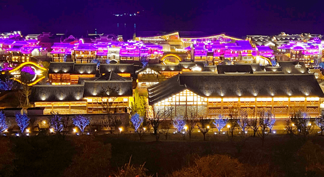 李庄古镇夜景图片
