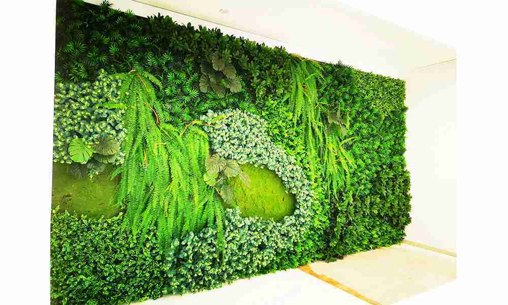 客户就与绿大师敲定了这个仿真绿化植物墙的设计方案和效果图