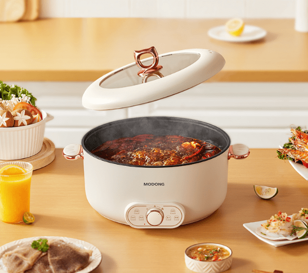 精通十八般"厨艺"的摩动多功能电煮锅不到120元!