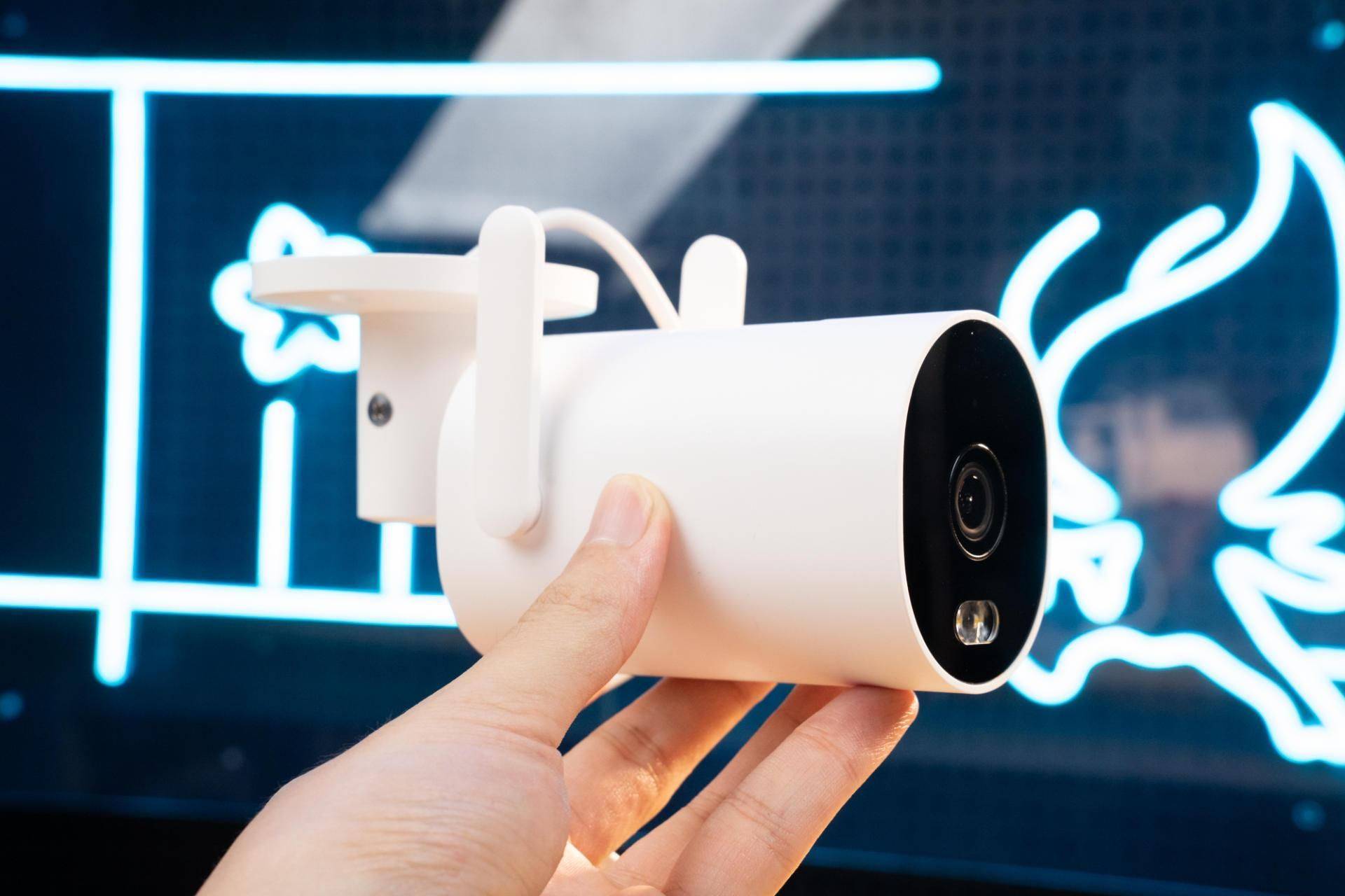 百元价位家用监控天花板小米室外摄像机aw300_进行_摄像头_智能