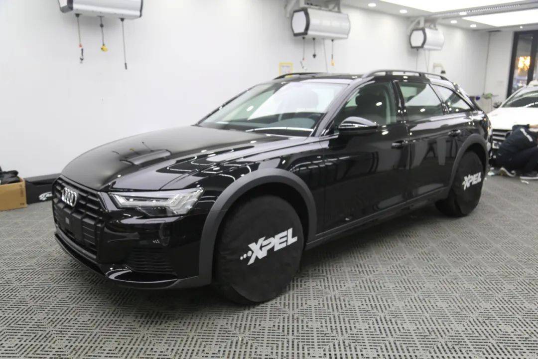 奥迪a6allroad全车装贴xpel隐形车衣 xblack黑武士窗膜 底边黑化_搜狐