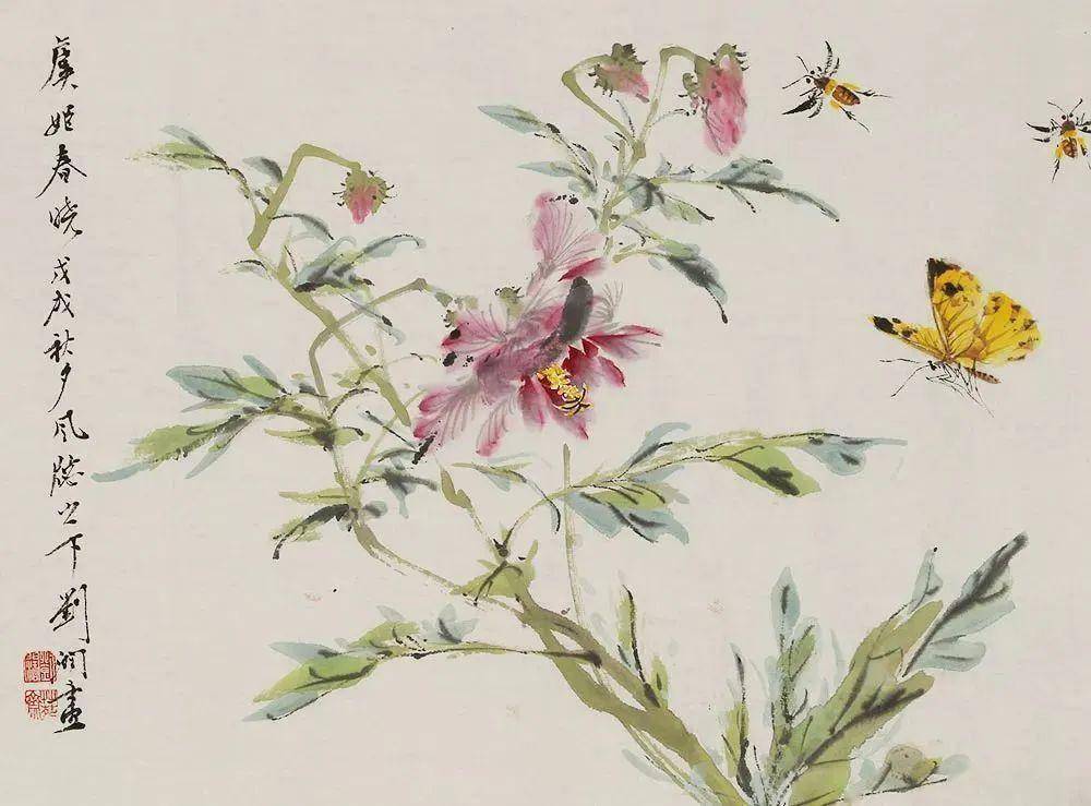 清新隽秀,含蓄古雅67——刘阔的花鸟世界