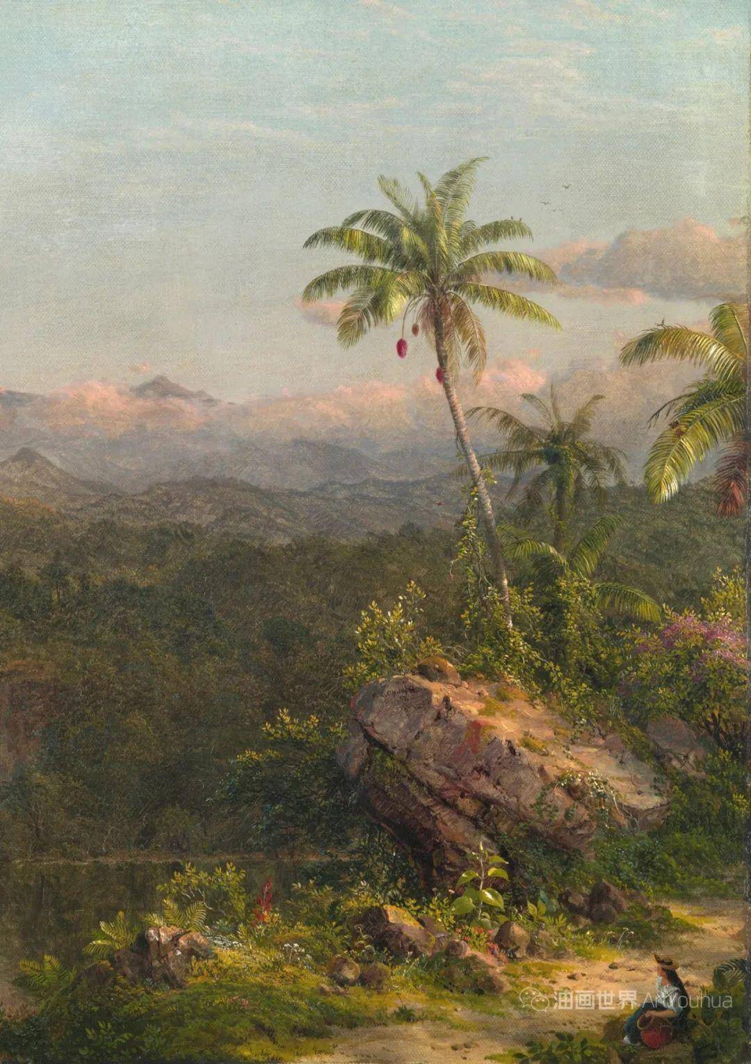 260年前风景油画,大师恢宏巨制,细节满满