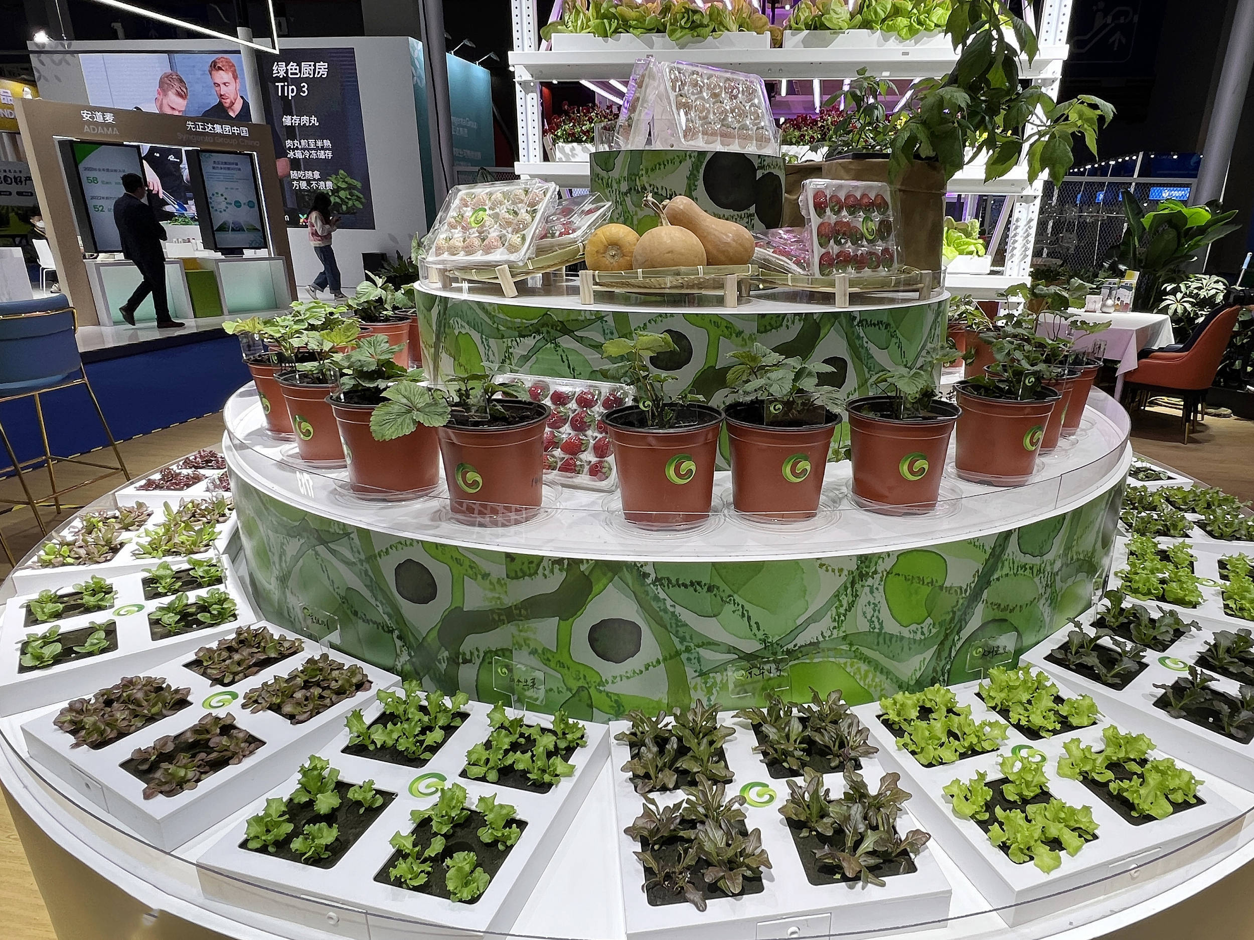 2022年11月5日,上海,第五届中国国际进口博览会开幕,食品及农产品展区