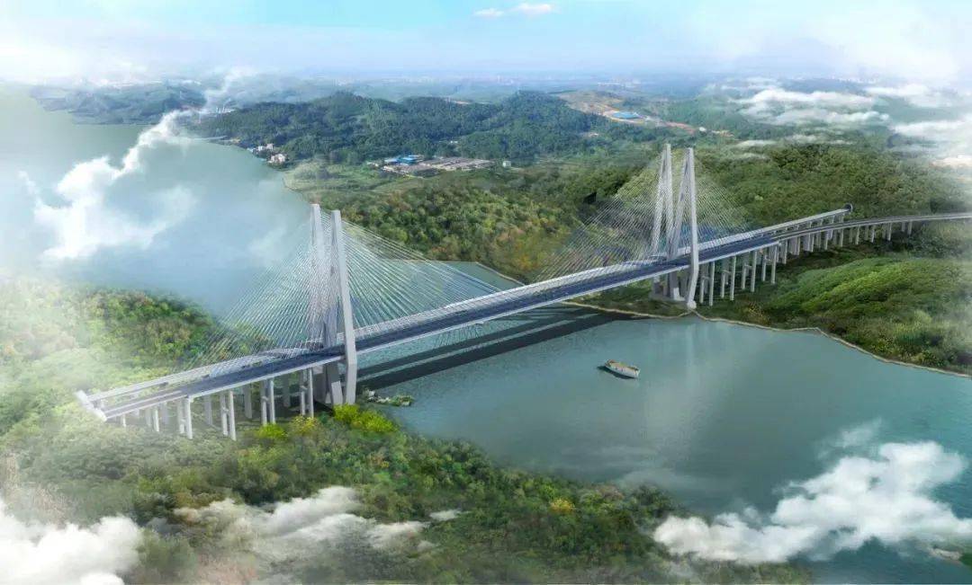 涪陵绕城高速公路李渡至新妙段石沱公铁两用长江大桥:项目总投资约23.