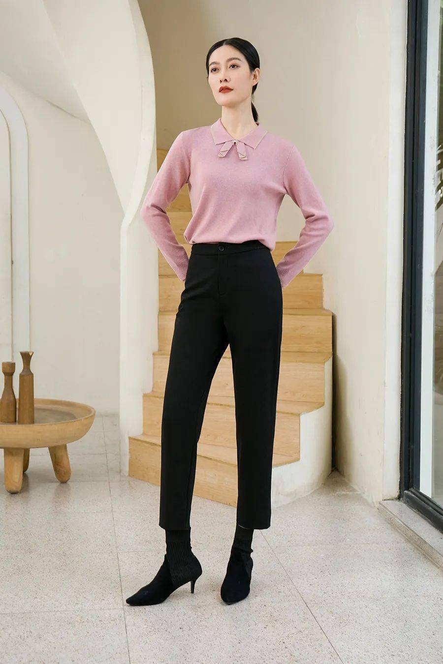 茗女裤 | 柔美的粉色系 质感工艺_版型_气质_面料