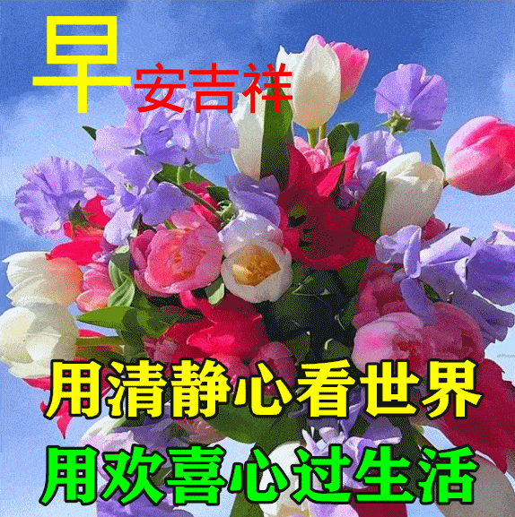 早上好祝福语动态问候图,正能量心灵鸡汤精辟短句_最好的_生活_人生