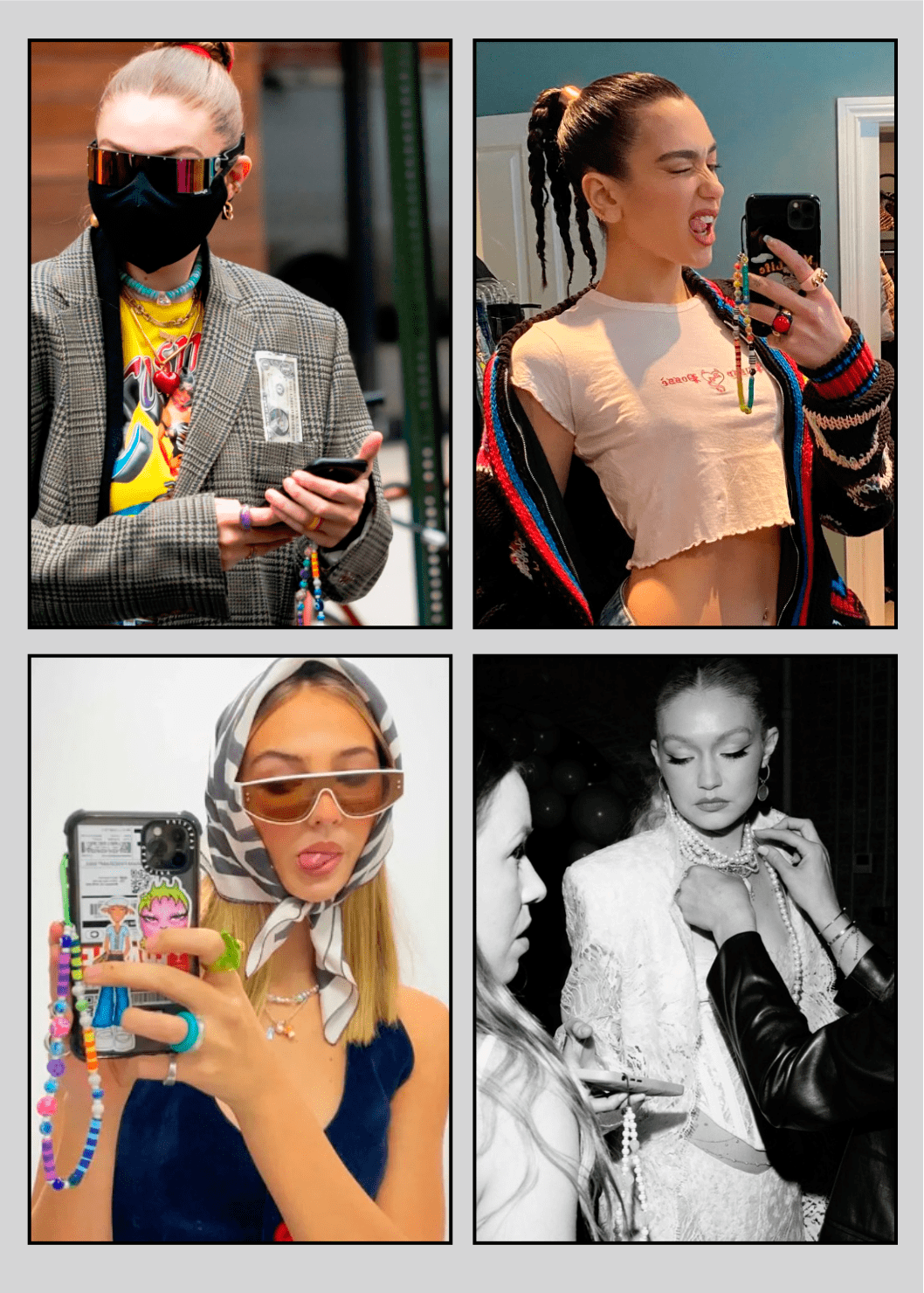 连kendall jenner,gigi hadid,dua lipa也深陷其中.