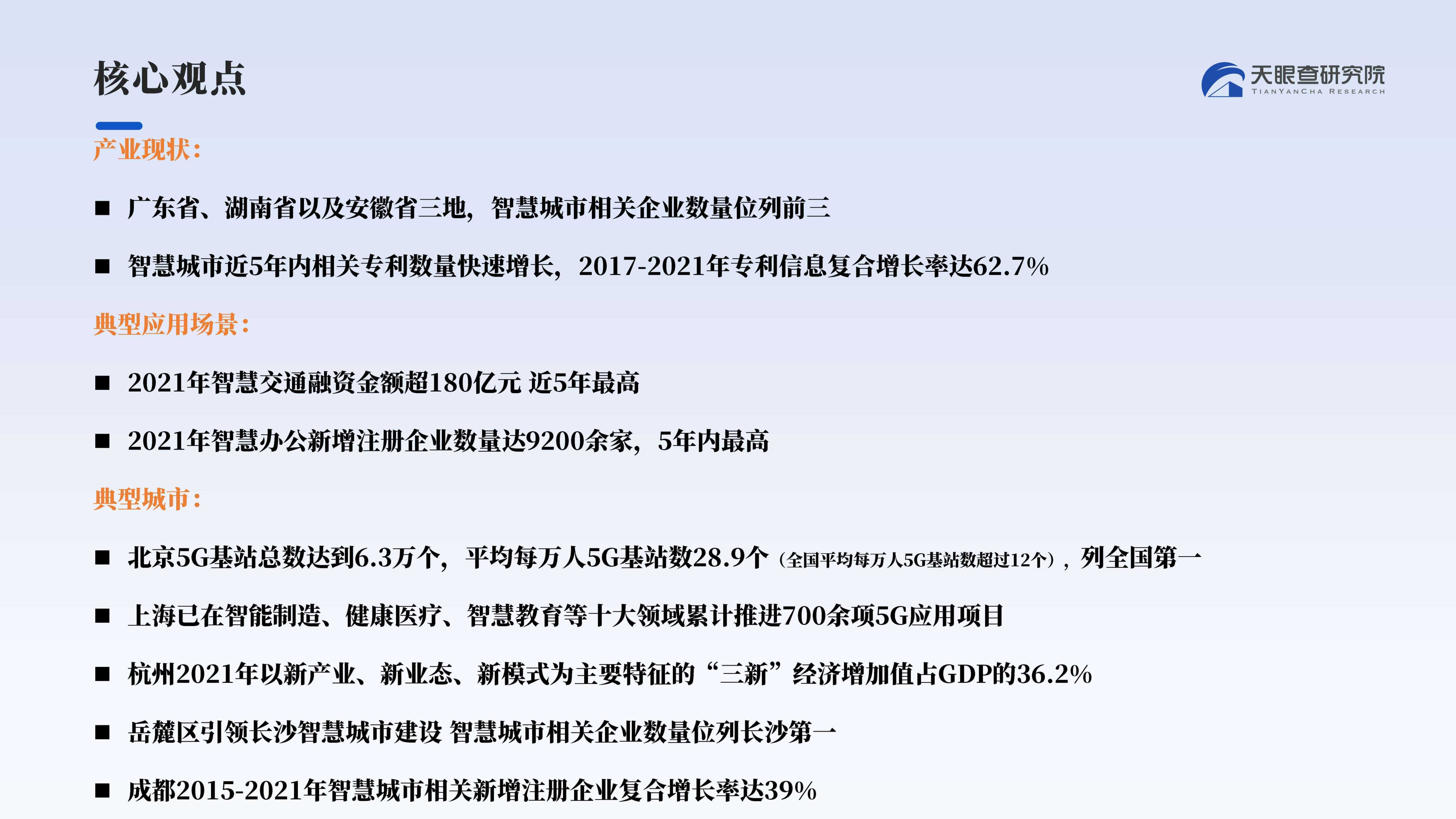 天眼查：2022中国智慧城市建设发展洞察报告