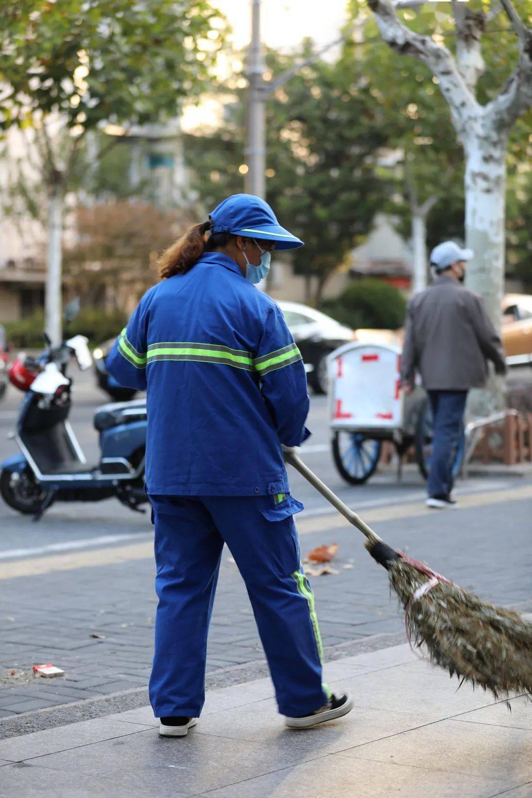 环卫工照片图片