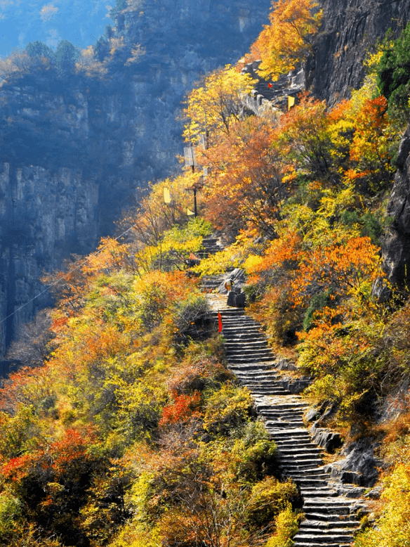 太行山大峡谷冬季图片