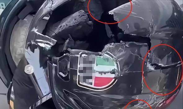 真相被扒:车是借的,假头盔是朋友送的?_车主_机车_车祸