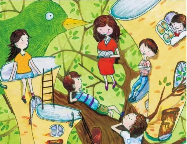 你也可以挂一幅世界地图,根据书中故事的地点,在相应的位置上贴上小