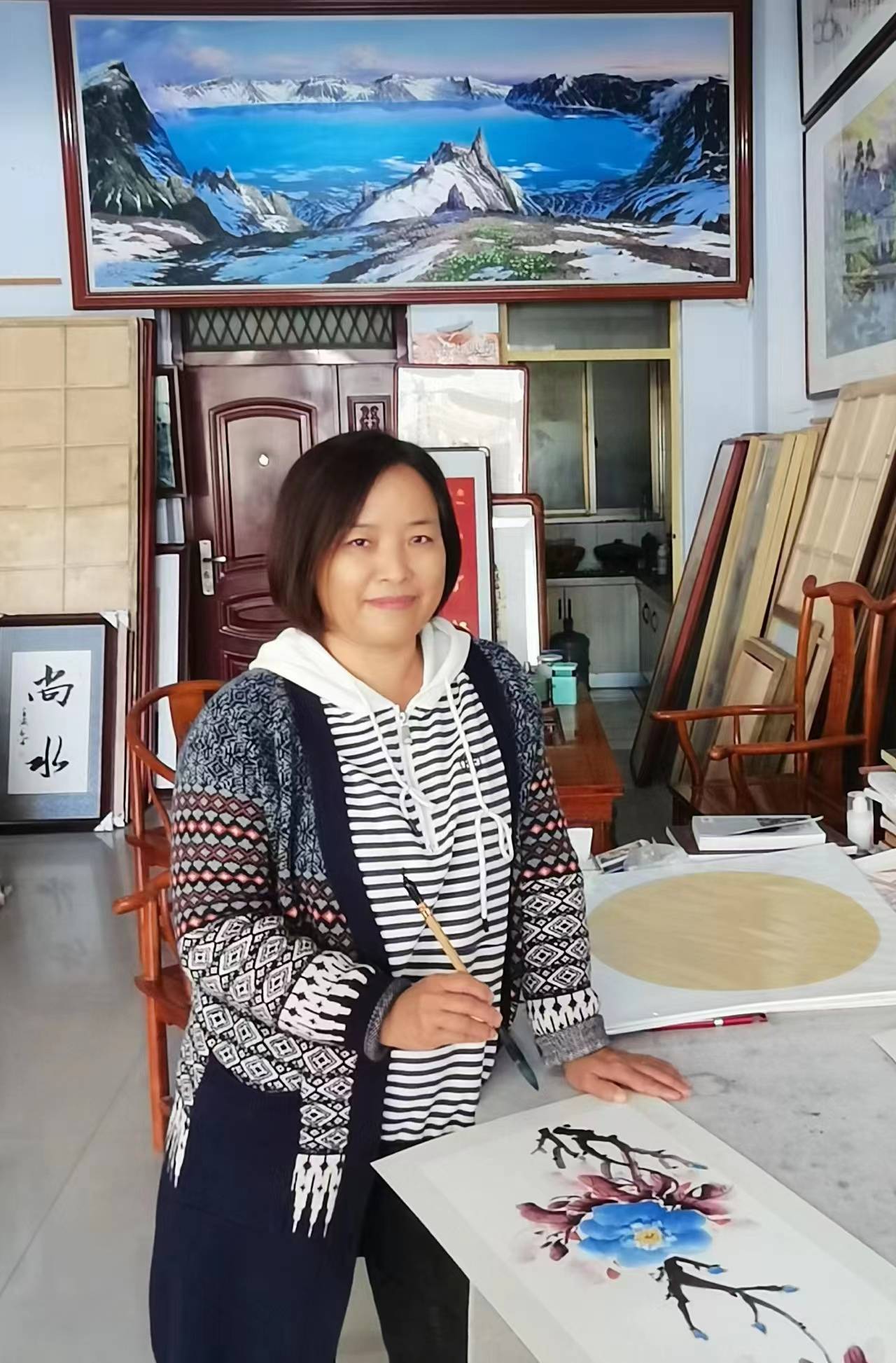 山东青年女画家——张庆玲_协会会员_展览_指导