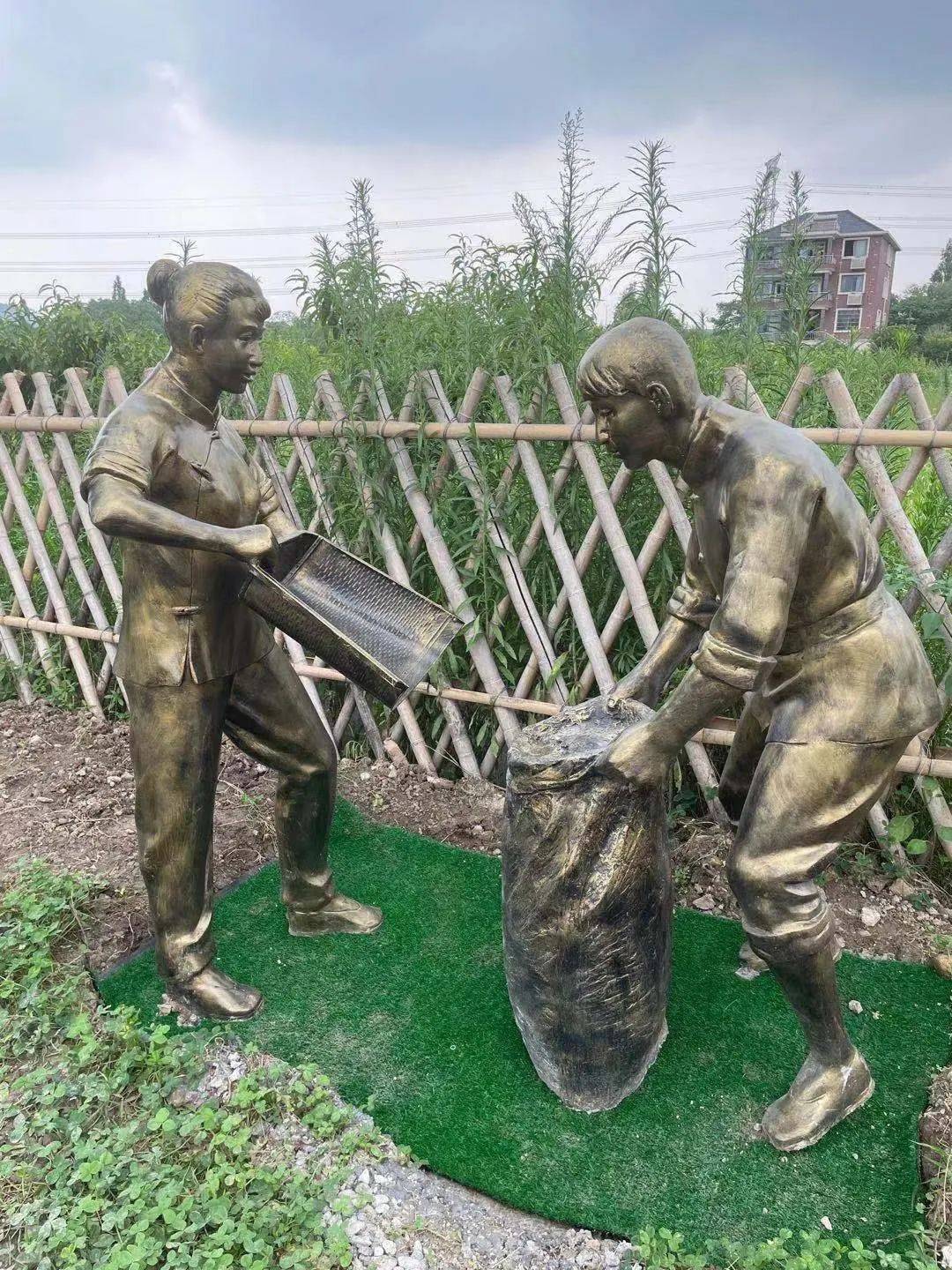 新农村建设——常见的农耕文化雕塑造型欣赏_场景_支持_信息