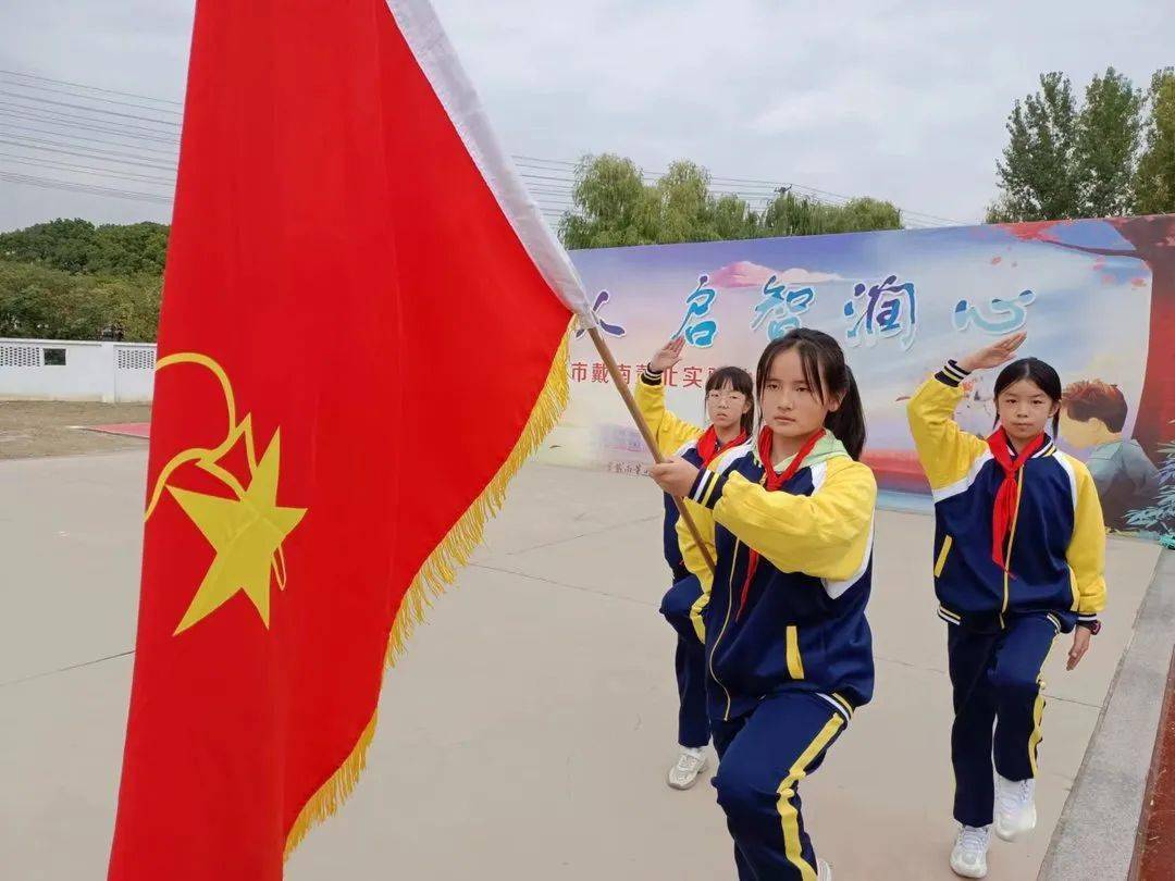 把心中对党,对祖国的情怀化作了迎风飘扬的国旗,党旗,化作了雄伟的