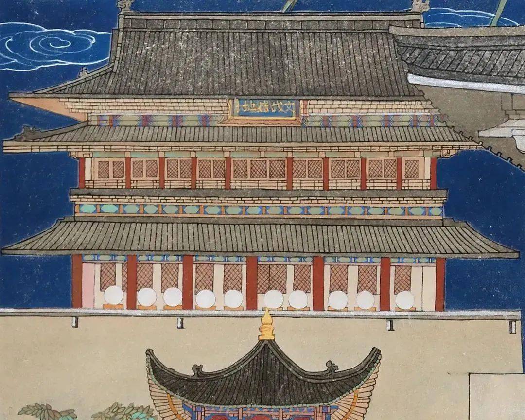 永宁门唐长安城大明宫遗址72《大明宫前丽人行》任西宁180cmx150cm