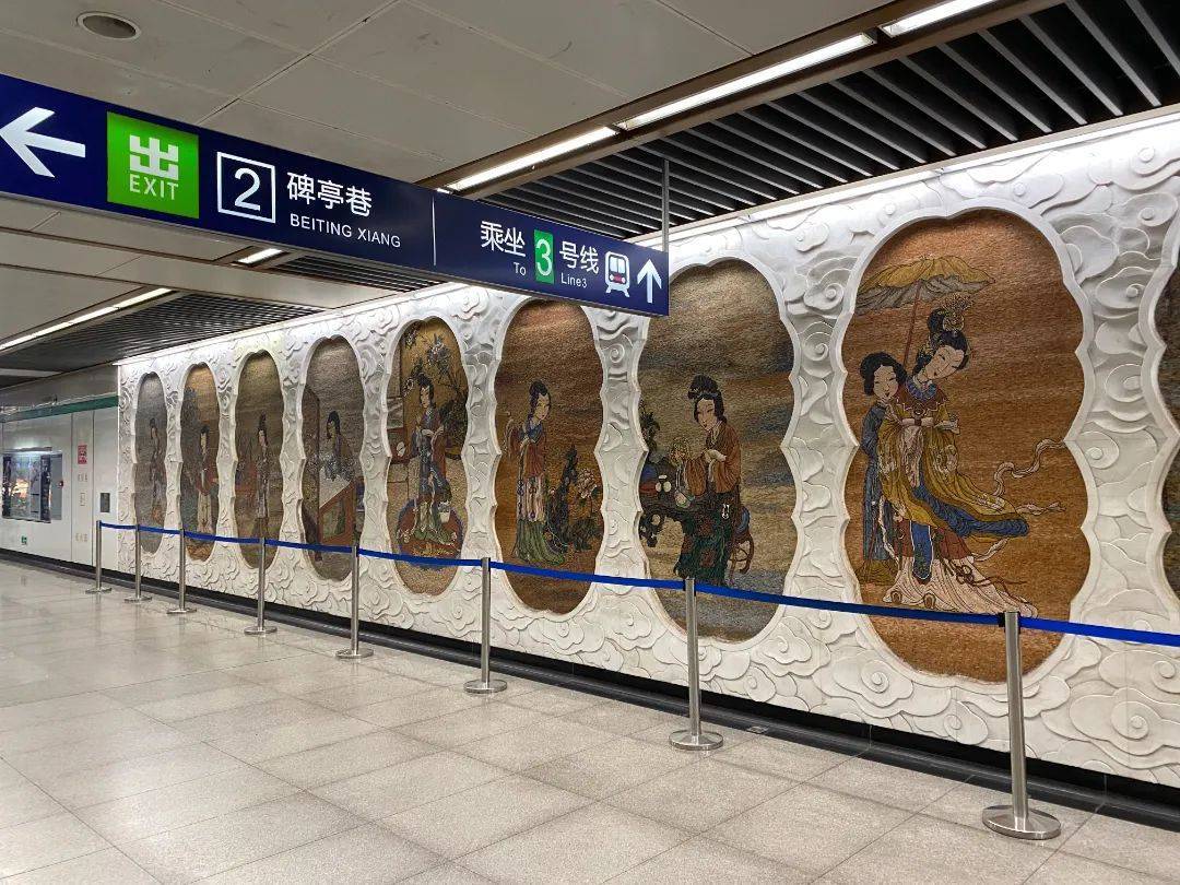 大行宫地铁站出口图图片