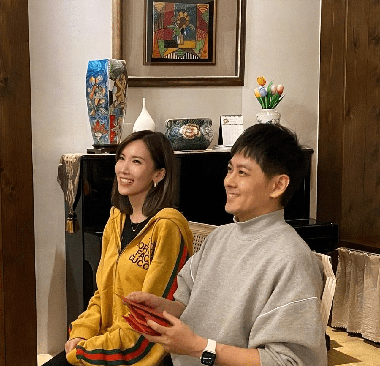 陈若仪晒与老公居家日常,带林志颖晒太阳称对他身体好,体贴十足_社交