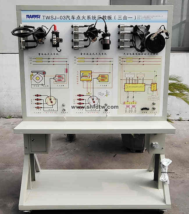 (一)产品简介本产品选用汽车三种点火系统实物,展示汽车点火系统的