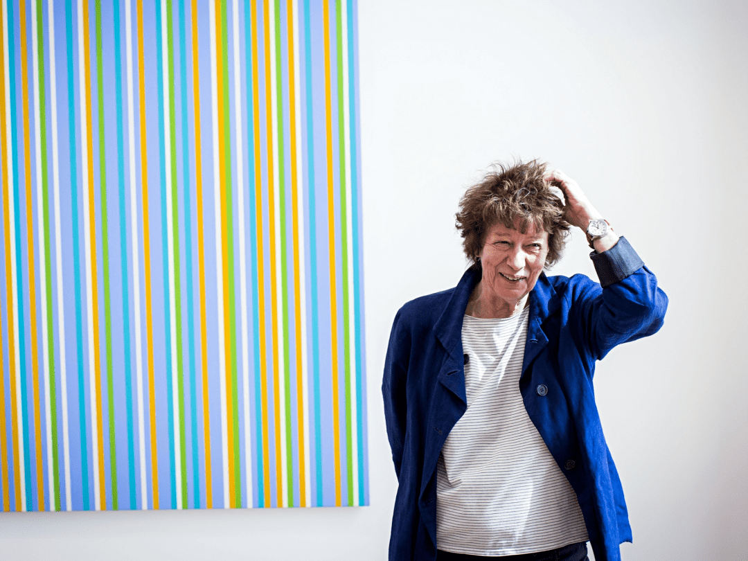 欧普艺术的视觉奇袭|bridget riley布里奇特·赖利_布面_色彩_油画