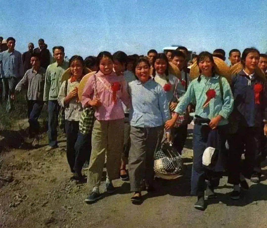 城里知青上山下乡劳动,生活的历史照片_知识青年_农村_城市