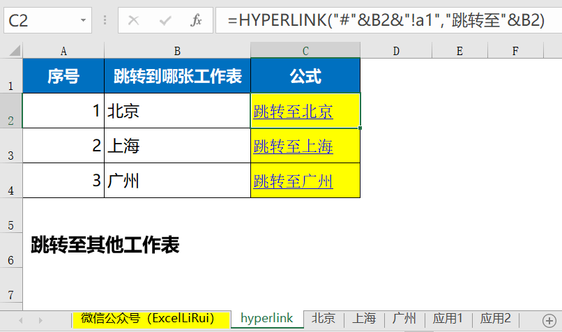 Excel函数公式大全：超链接函数HYPERLINK