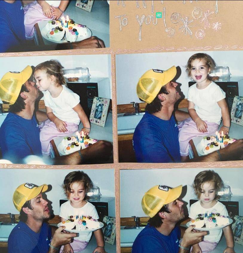 速度与激情：保罗·沃克女儿晒与范·迪塞尔及其女儿的合照