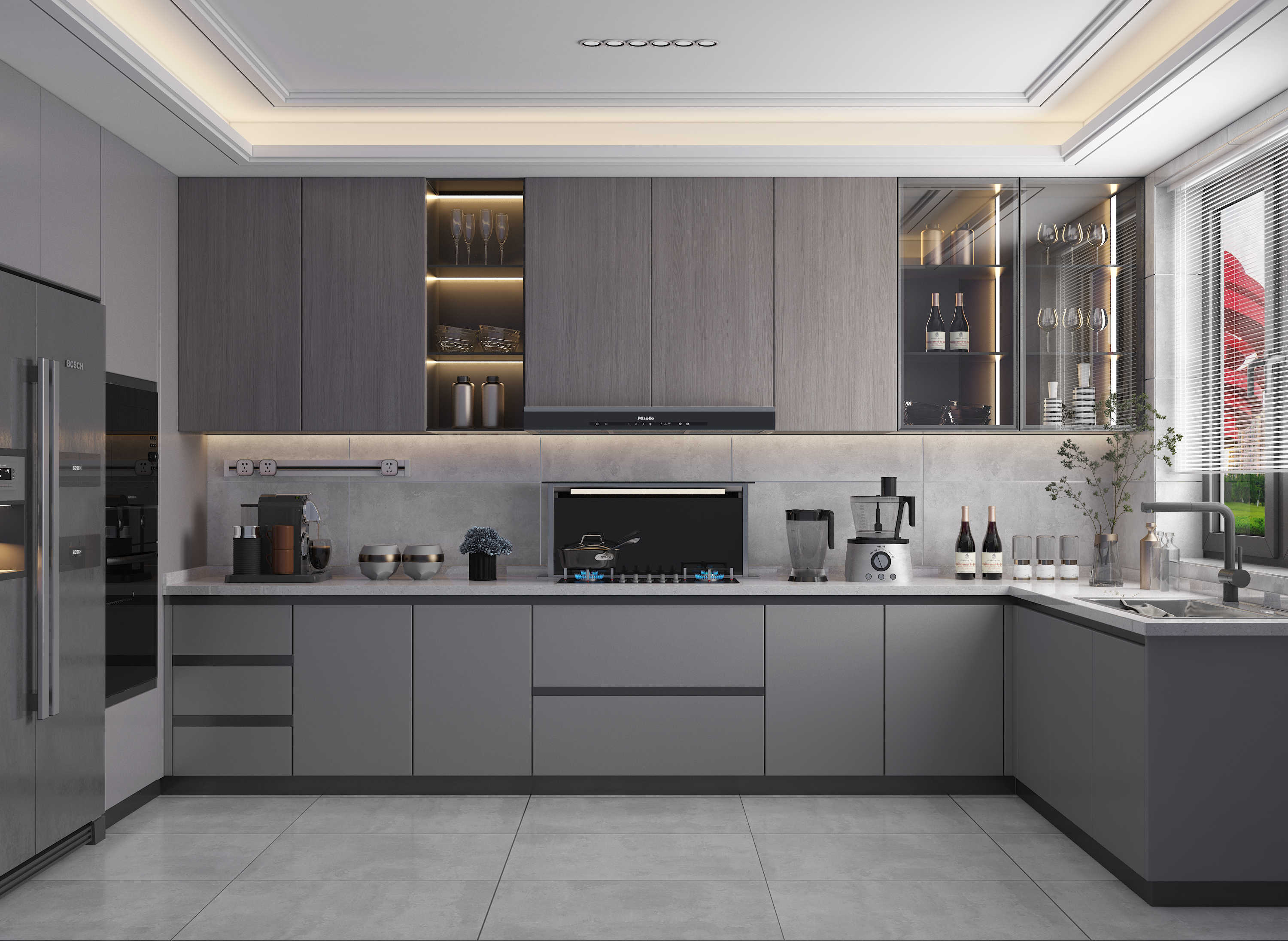 插座_抽油烟机_台面