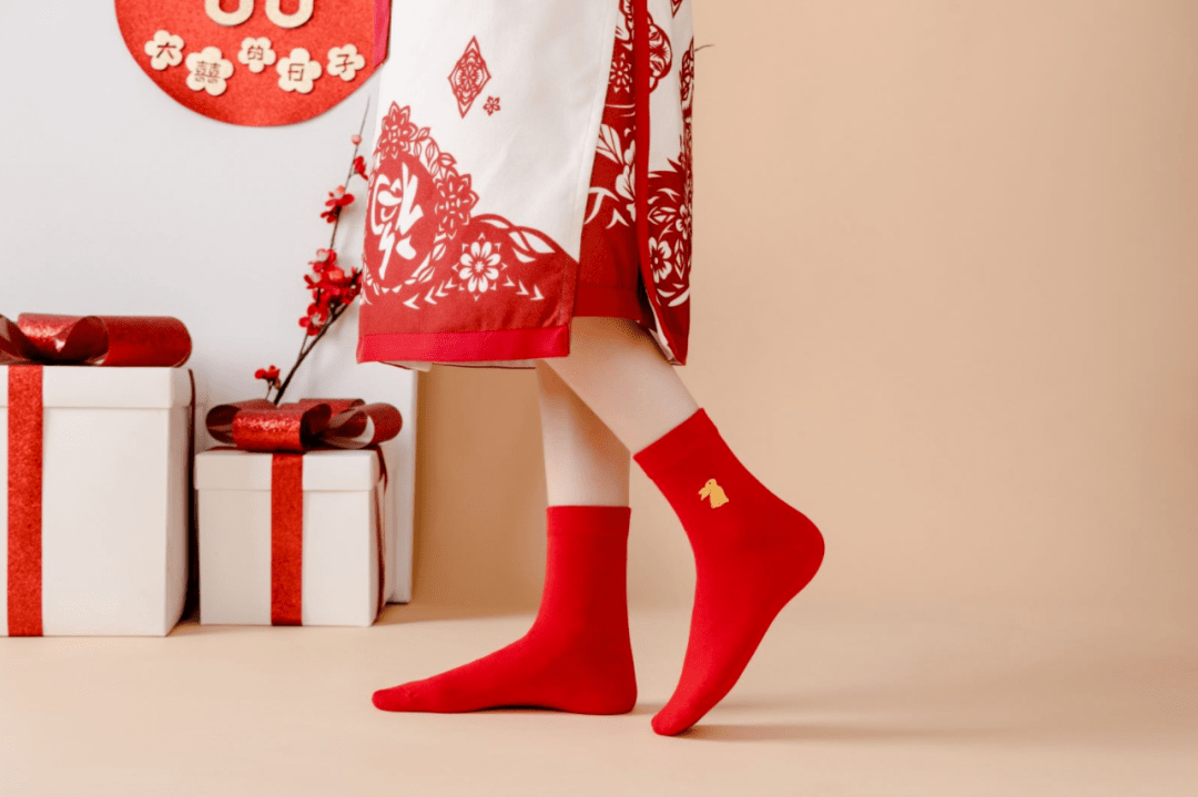 巨好穿兔年本命年红袜 39.9 | 顺风顺水吞金兽手链 35_朱砂_袜子_寓意