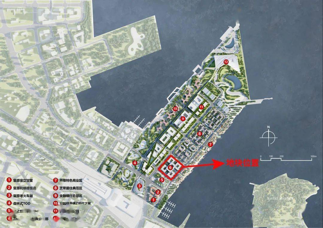 烟台海上世界b01地块上架,将建央企总部_用地_建筑_芝罘区