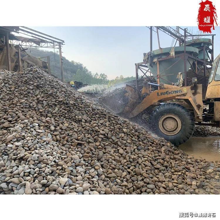 太疯狂了（绿化带铺鹅卵石）鹅卵石铺装图案园林，(图1)