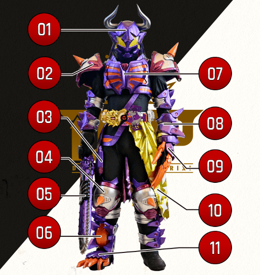 假面骑士buffa狂热僵尸形态官方设定公开,两把武器甚是帅气_数据_程度