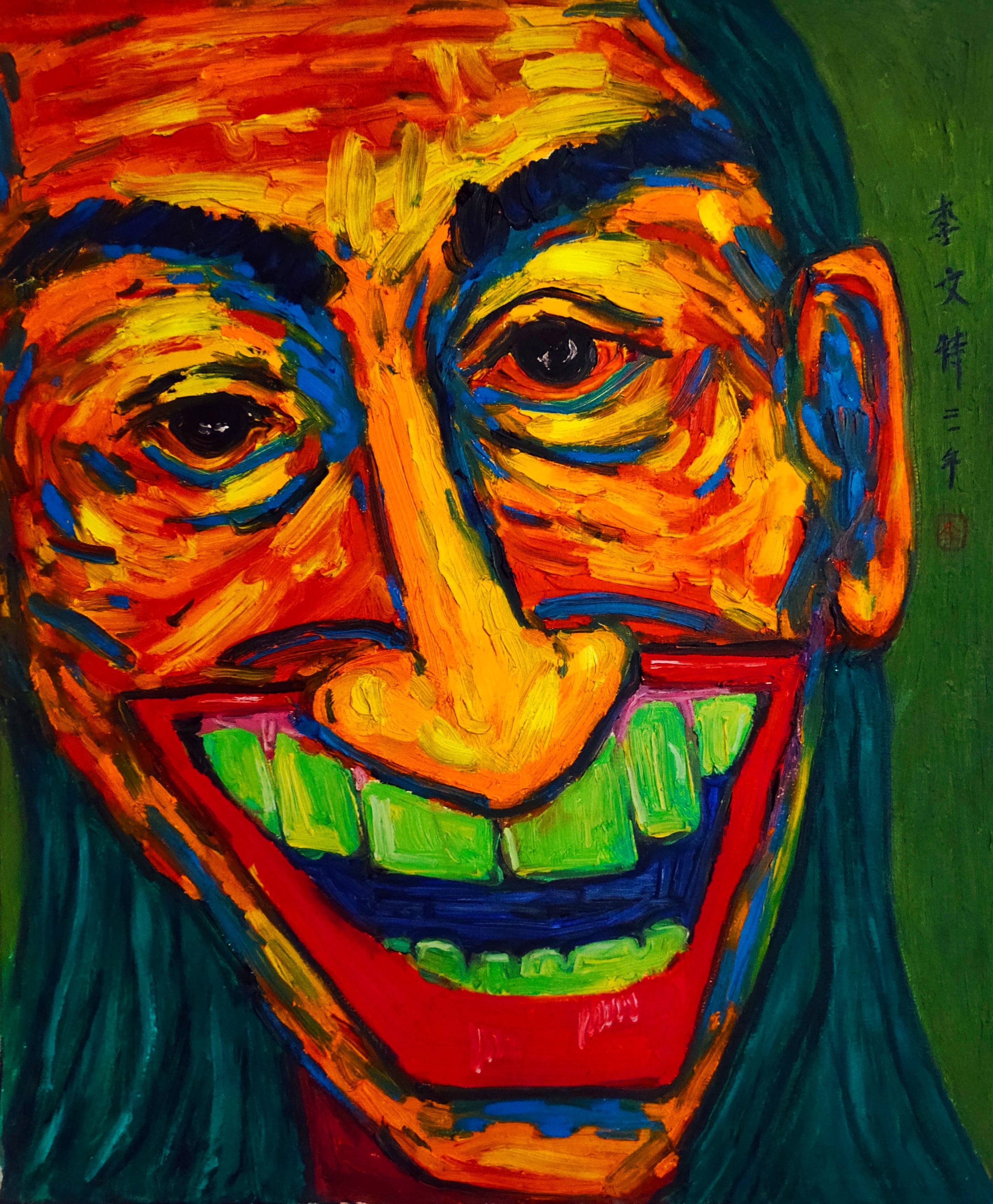 中国心理学,哲学,社会学抽象艺术家李文特作品赏析_上图_油画_色彩