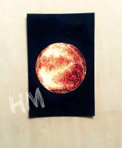 彩铅画教程 | 超好看的星空图,适合新手临摹的彩铅画_步骤_星球_细节