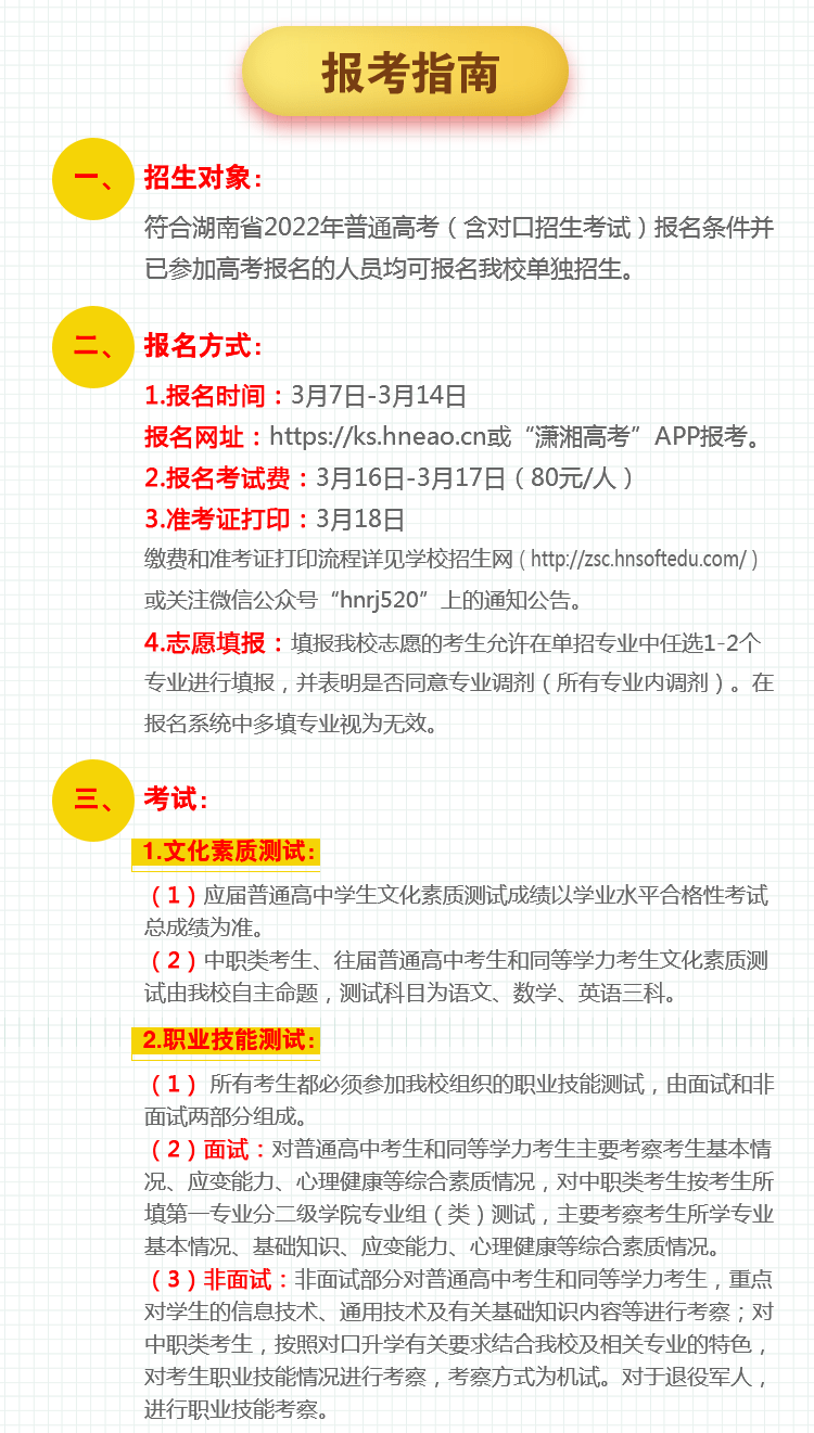 湖南软件职业学院单招有哪些专业