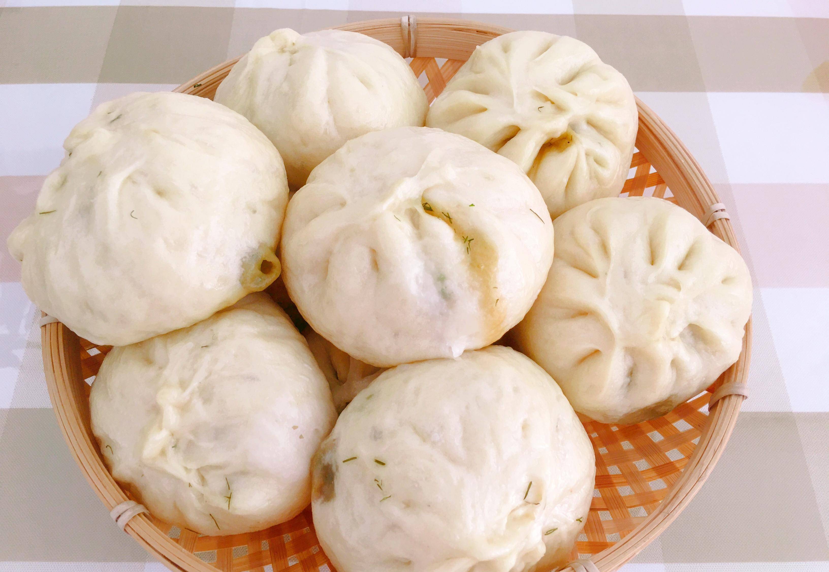 茴香素馅的大包子,比肉包子更美味,皮薄馅大不塌陷_时候_水分_瑞妈