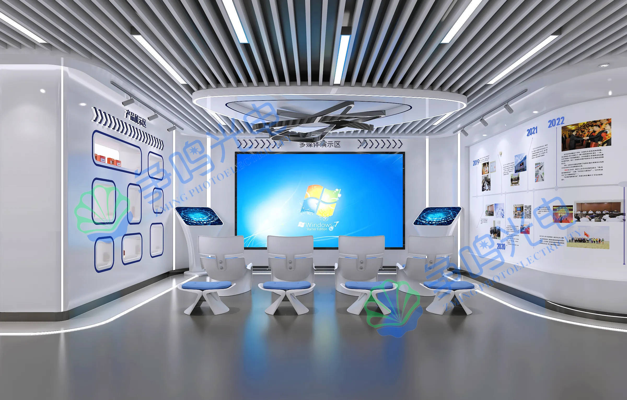 湖南某科企展厅led显示屏方案落地实施,超越现实的感官体验!_企业_产