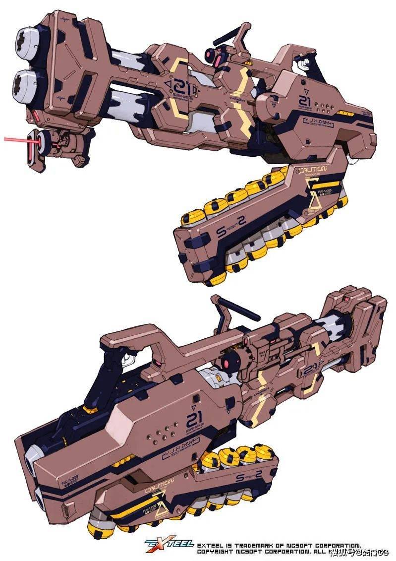 建模参考丨3d枪炮激光次世代热武器素材分享第12期_酷儒_内容_微信
