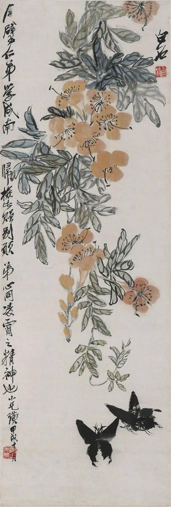 齐白石笔下的凌霄花