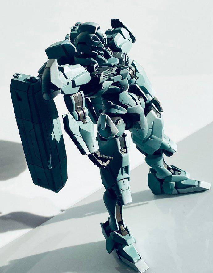 3d打印制作量产型魔灵高达模型_改造_处理_背包