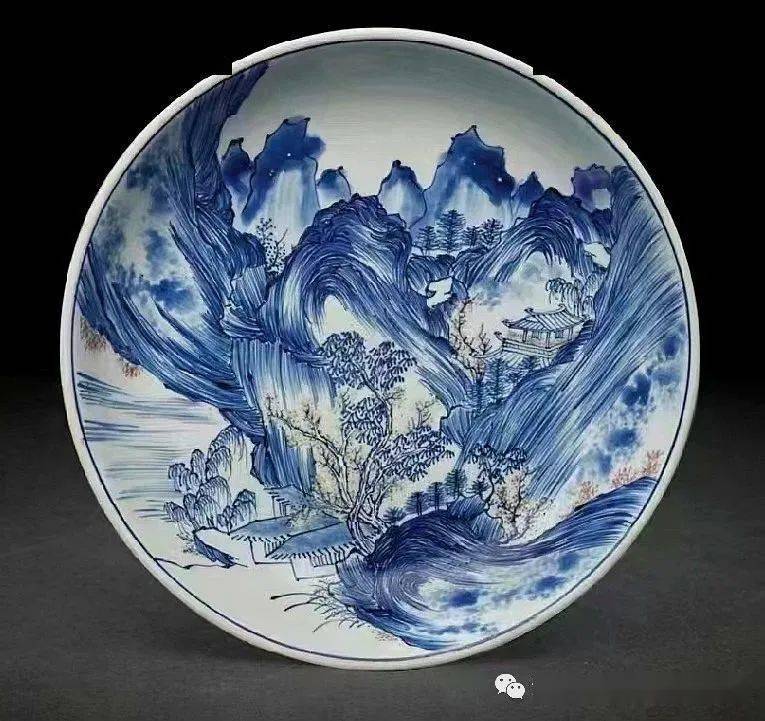 古瓷器上的披麻皴是怎么回事?_康熙_时期_皴法