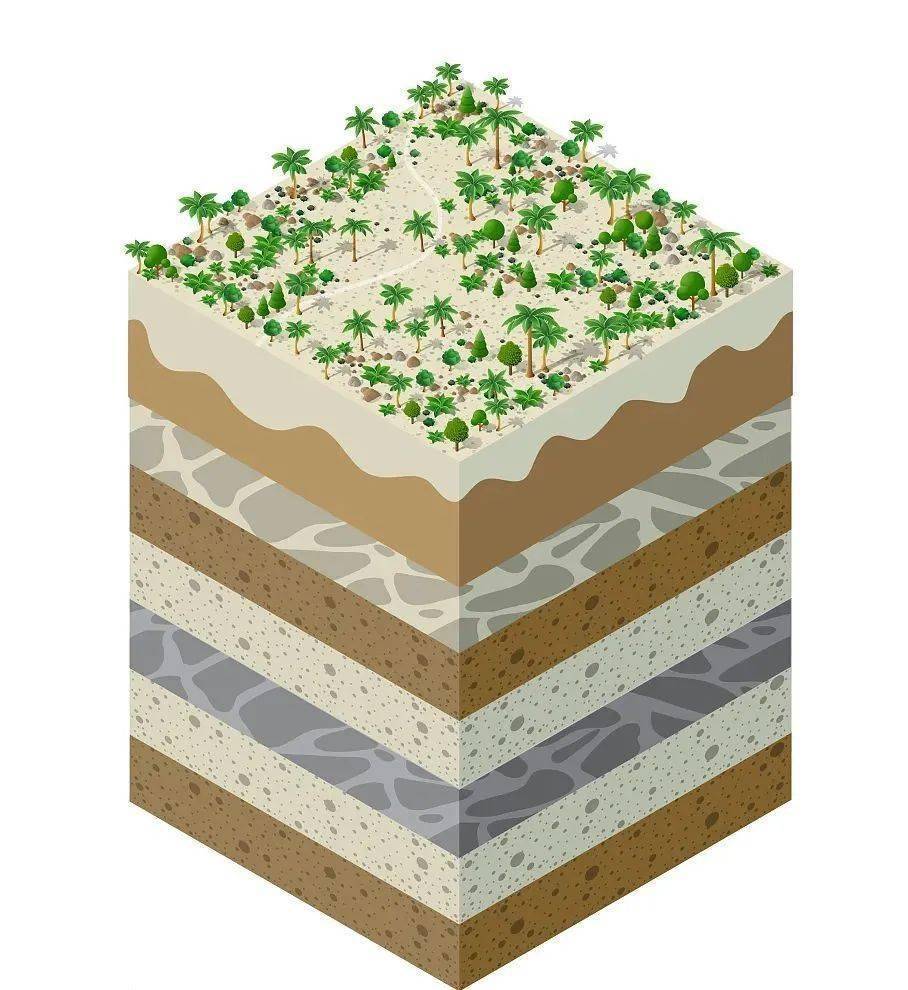 水田土壤剖面分层图片