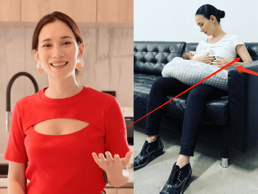 韩庚妻子晒哺乳照,产后三个月身材回巅峰,哺乳期做美甲引争议_卢靖姗