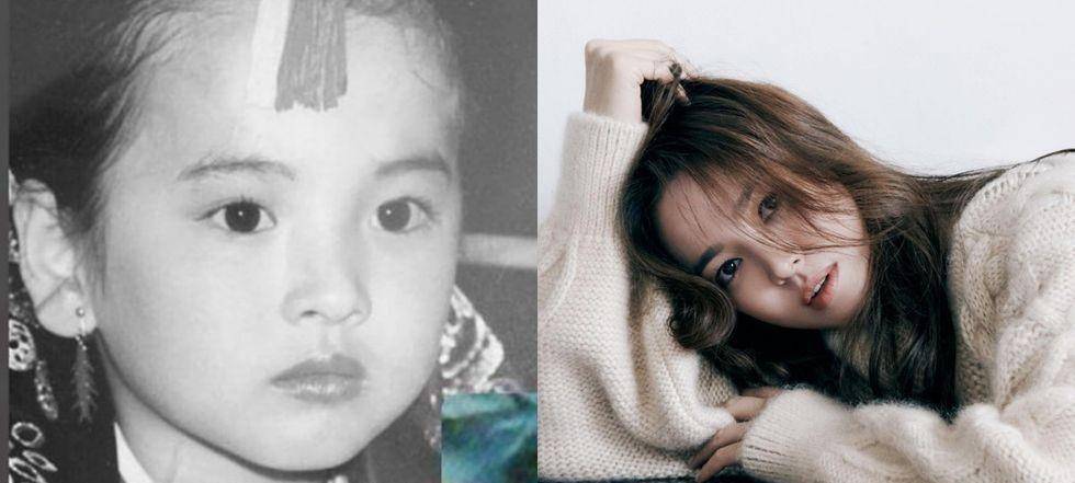 宋慧乔39岁生日惊喜曝光童年照!雪地漫步美出新高度_乔妹_作品_祝福