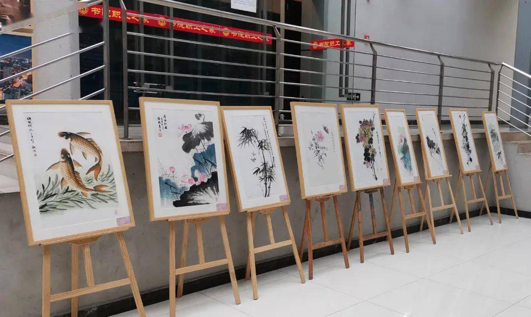 中国梦·劳动美——礼赞二十大 建功新时代锦江区职工书画作品展线