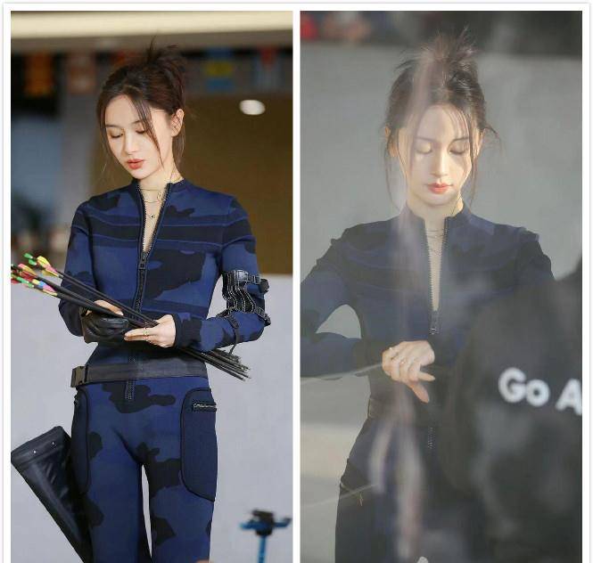 王子文也太酷了吧,穿一身蓝色紧身衣,气场比男人还帅气_效果_服装