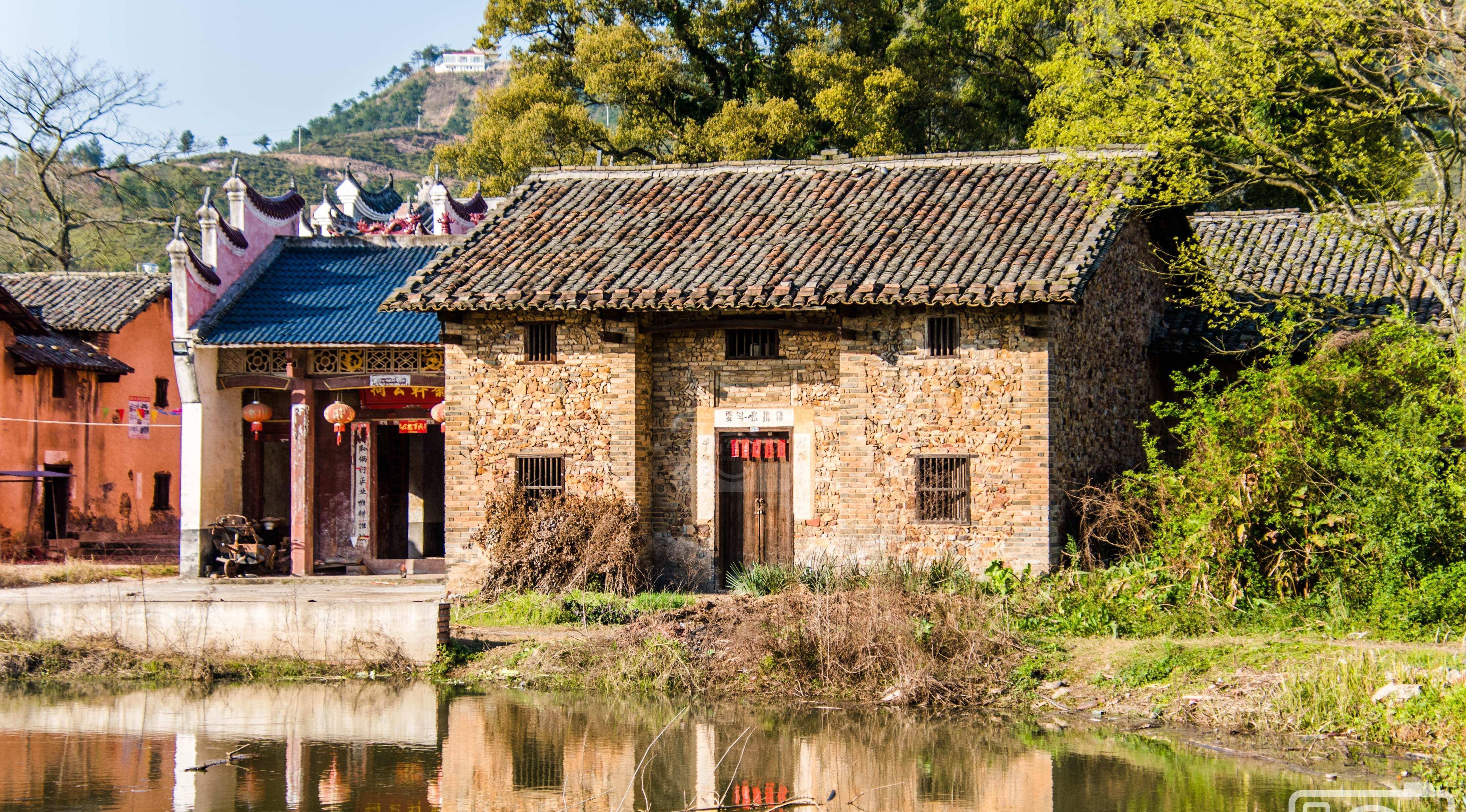 赣州坝脑村的历史古建筑