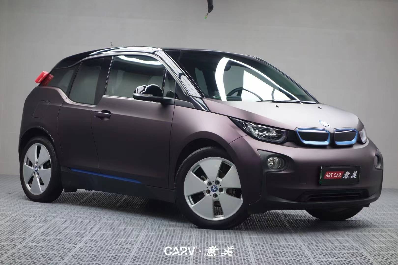 宝马i3卡孚改色膜黑幻紫,优雅永不过时_搜狐汽车_搜狐网