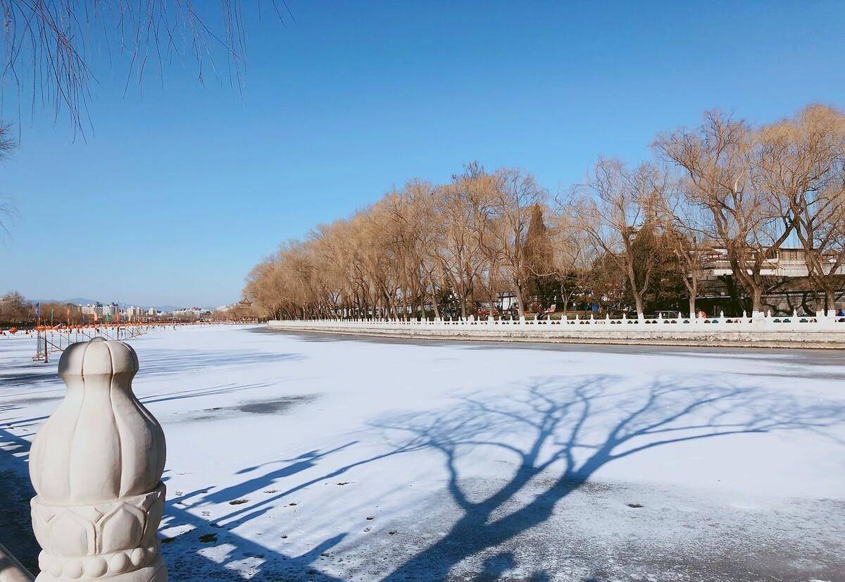 什刹海雪景图片图片